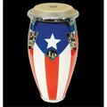 Drum Workshop LPMC Mini Conga Chrome Hardware Puerto Rican Flag LPM198-PR
